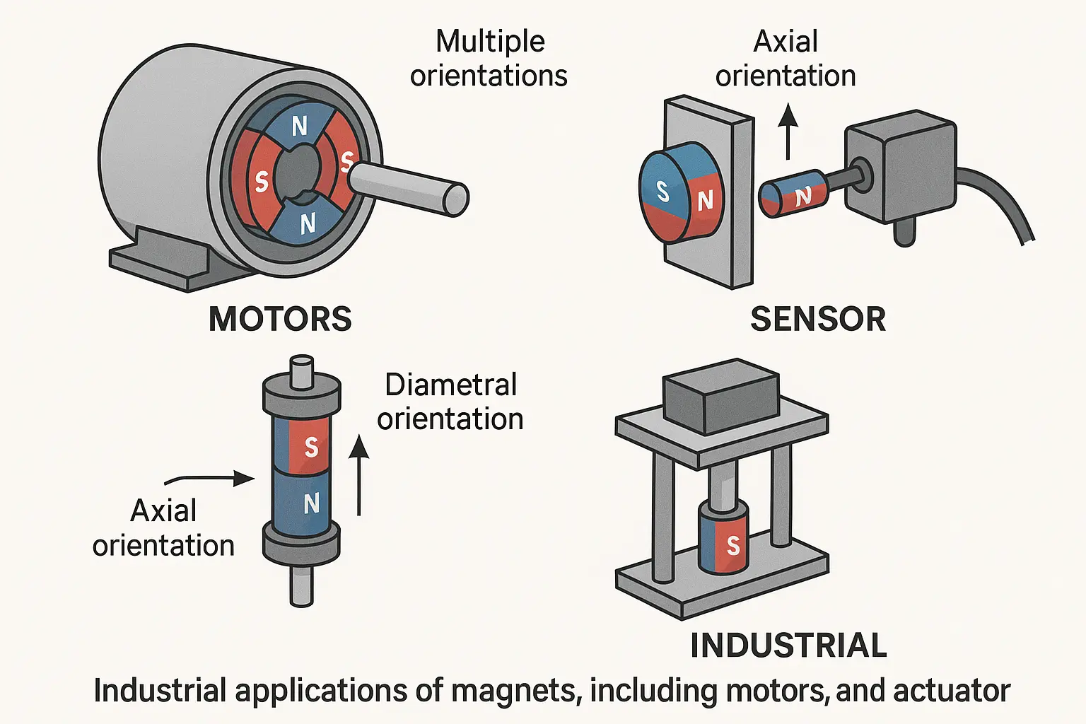 Wie wählt man die richtige Magnetisierungsrichtung für verschiedene Magnetformen?