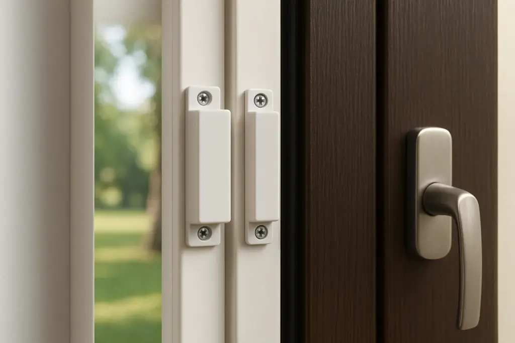 Interrupteur magnétique pour portes et fenêtres utilisé pour les systèmes de sécurité et d'automatisation