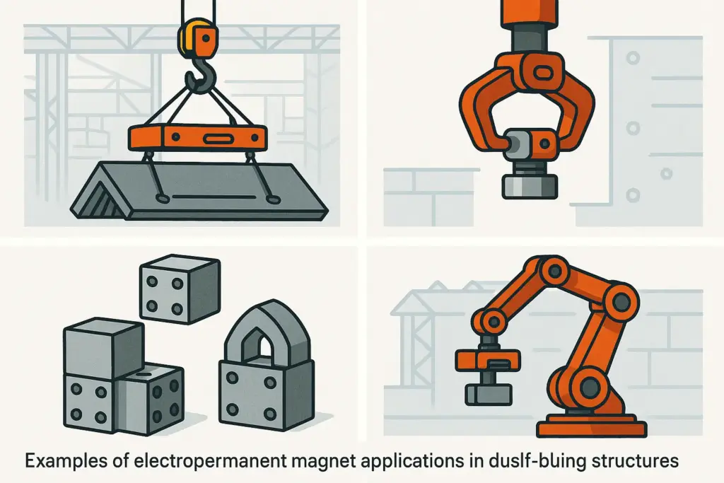 Beispiele für die Anwendung von Elektropermanentmagneten in der industriellen Hebetechnik, der Robotik und im Selbstbau
