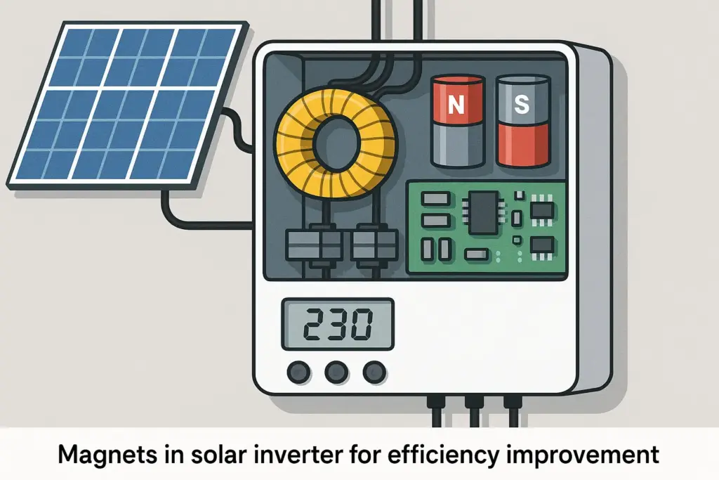 Aimants dans l'onduleur solaire pour améliorer l'efficacité