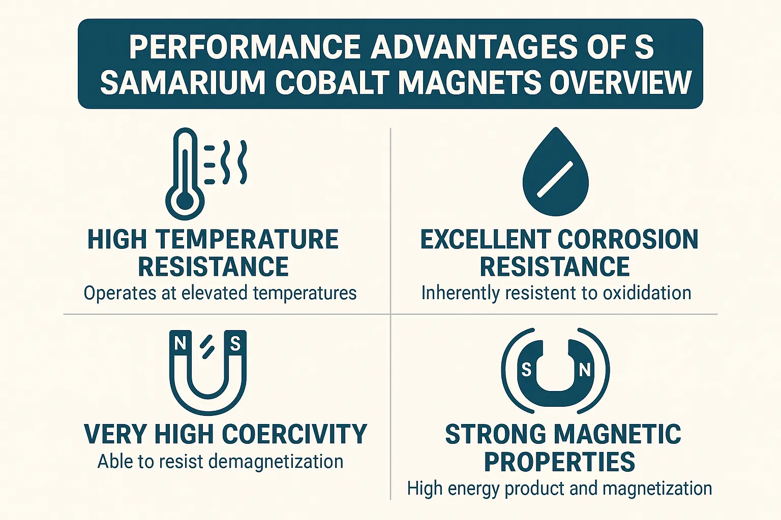 Avantages de performance des aimants au samarium-cobalt