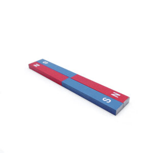 AlNiCo3 교육용 자석 70x12x6mm 빨간색 및 파란색 스티커 포함
