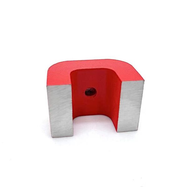 Alnico 5 AlNiCo 5 Rot lackierte Hufeisenmagnete 45 x 30 x 30 x D6,35 mm
