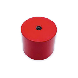 맞춤형 AlNiCo5 빨간색 흡입 포트 자석 D35x30mm