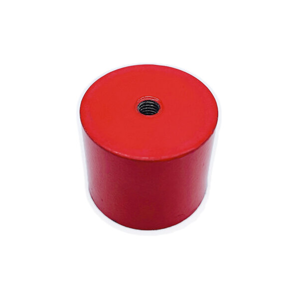 Ímã de sucção vermelho AlNiCo5 personalizado D35x30mm