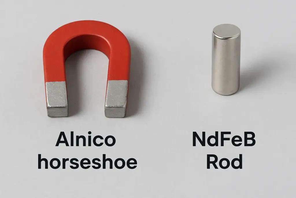 Comparaison des aimants fer à cheval Alnico et NdFeB pour des effets nail art professionnels