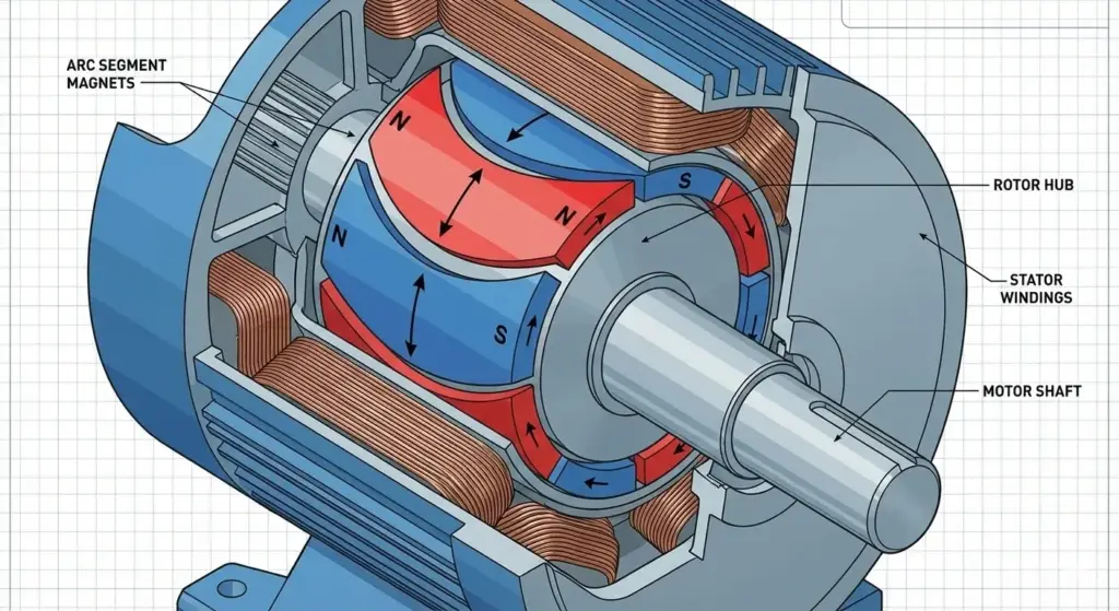 Motor Magnets Explained Arc Segment Magnets And Rotor Magnets For High 